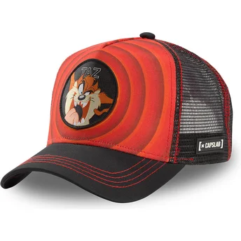 petten-gebogen-rood-snapback-tasmaanse-duivel-looney-tunes-van-capslab