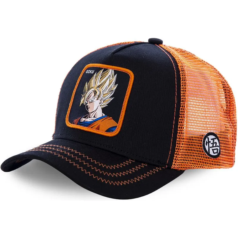 petten-gebogen-zwart-snapback-voor-kinderen-super-saiyan-kidgo3-son-goku-dragon-ball-van-capslab