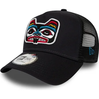 petten-gebogen-marineblauw-snapback-bear-tattoo-pack-a-frame-van-new-era