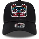 petten-gebogen-marineblauw-snapback-bear-tattoo-pack-a-frame-van-new-era