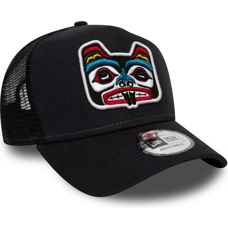 petten-gebogen-marineblauw-snapback-bear-tattoo-pack-a-frame-van-new-era