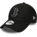 petten-gebogen-zwart-verstelbaar-9forty-diamond-era-essential-van-boston-red-sox-mlb-van-new-era