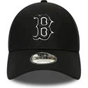 petten-gebogen-zwart-verstelbaar-9forty-diamond-era-essential-van-boston-red-sox-mlb-van-new-era