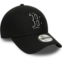 petten-gebogen-zwart-verstelbaar-9forty-diamond-era-essential-van-boston-red-sox-mlb-van-new-era