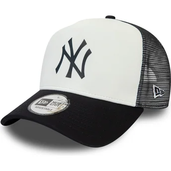 Petten gebogen marineblauw snapback Colour Block A Frame...