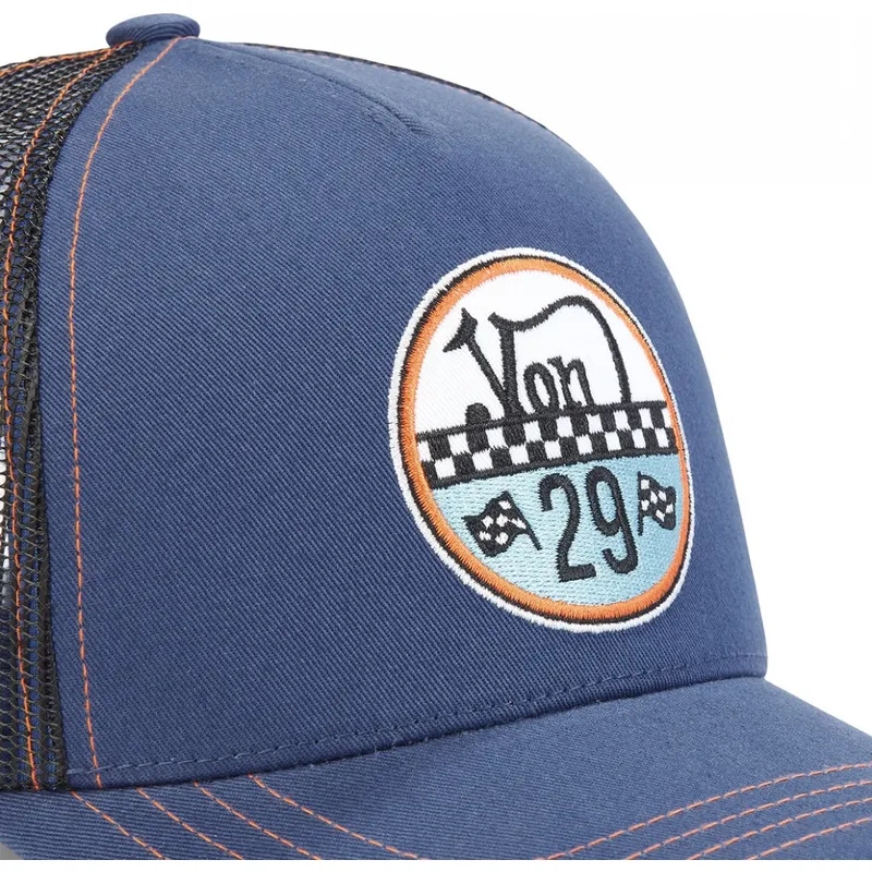 petten-gebogen-blauw-snapback-adam-blu-van-von-dutch