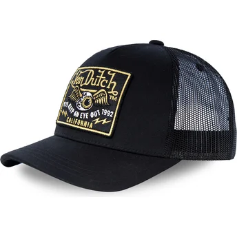 Petten gebogen zwart snapback BLKB van Von Dutch