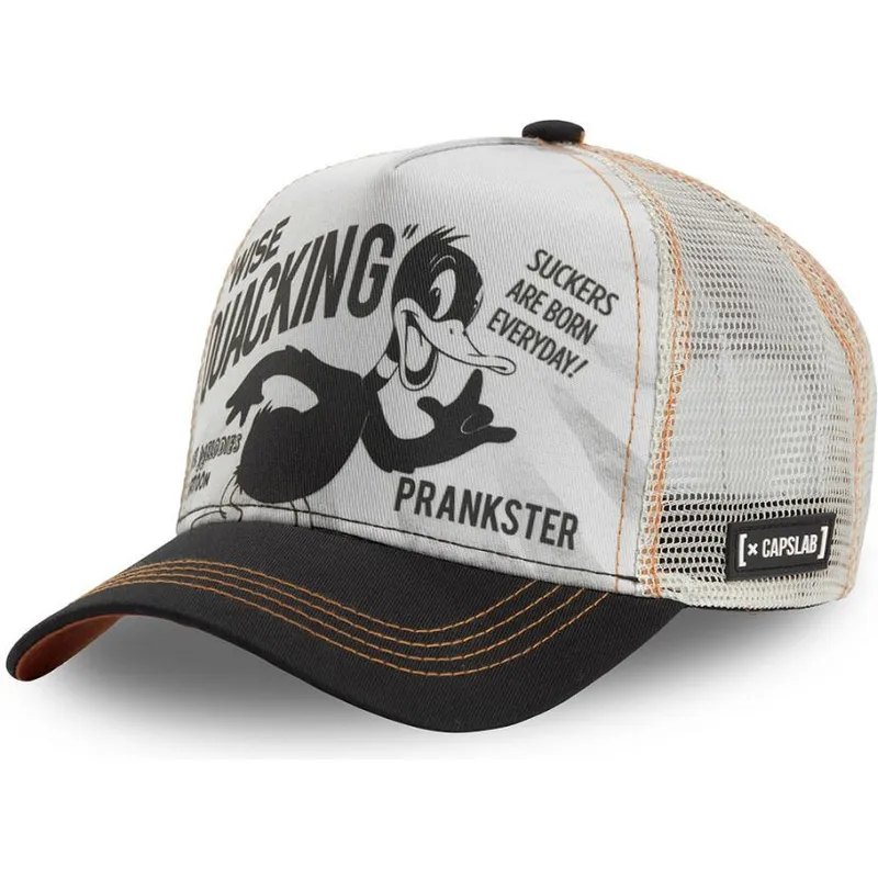 petten-gebogen-wit-snapback-loo-duc1-daffy-duck-looney-tunes-van-capslab