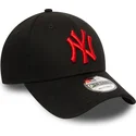 petten-gebogen-zwart-verstelbaar-9forty-league-essential-van-new-york-yankees-mlb-van-new-era