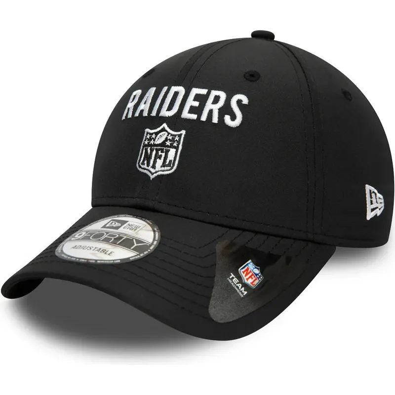 petten-gebogen-zwart-verstelbaar-9forty-team-flag-van-las-vegas-raiders-nfl-van-new-era