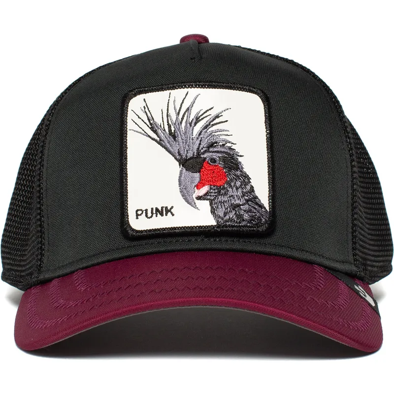 petten-gebogen-zwart-snapback-punk-sqwauk-the-farm-van-goorin-bros