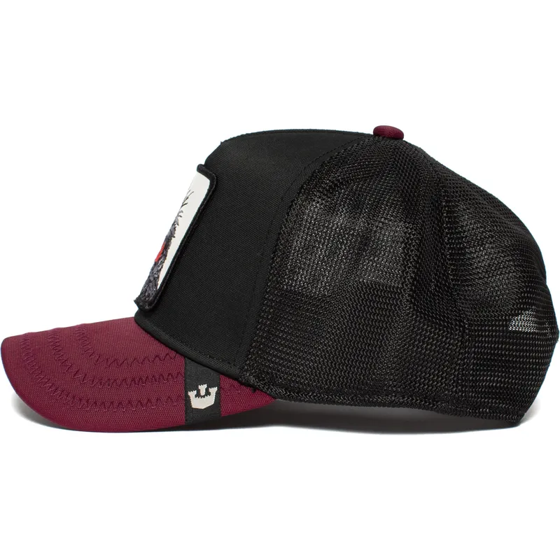 petten-gebogen-zwart-snapback-punk-sqwauk-the-farm-van-goorin-bros