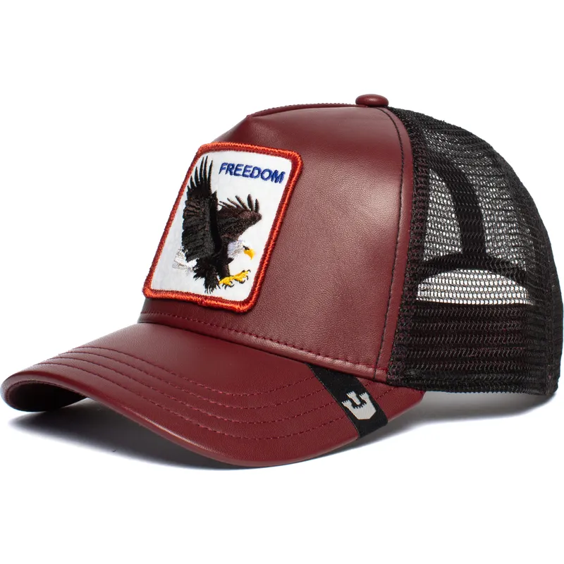 petten-gebogen-rood-snapback-big-bird-the-farm-van-goorin-bros
