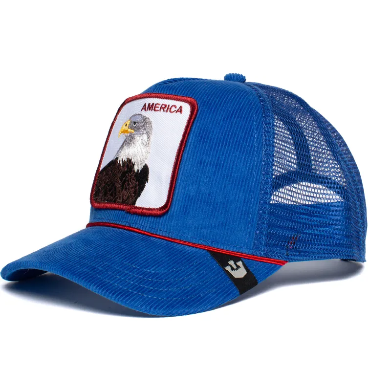 petten-gebogen-blauw-snapback-america-for-real-the-farm-van-goorin-bros