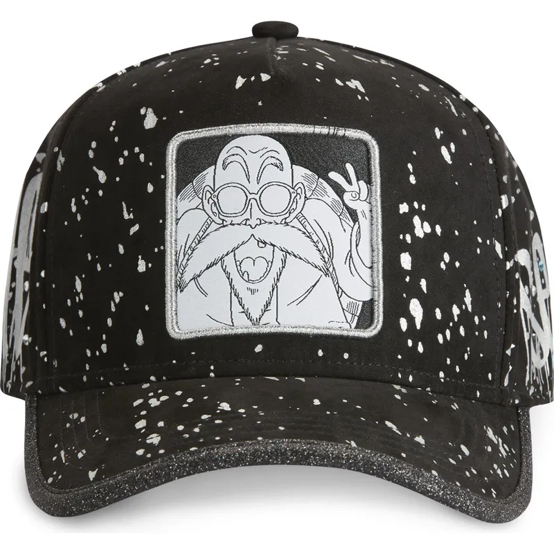 petten-gebogen-zwart-verstelbaar-tag-kam-muten-roshi-dragon-ball-van-capslab