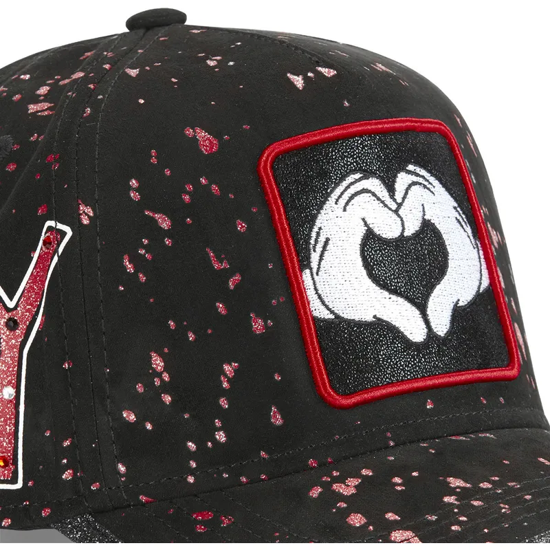petten-gebogen-zwart-verstelbaar-manos-corazon-tag-mic2-mickey-mouse-disney-van-capslab petten-gebogen-zwart-verstelbaar-manos-corazon-tag-mic2-mickey-mouse-disney-van-capslab
