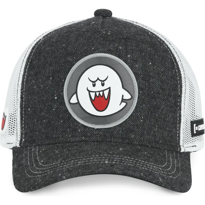 petten-gebogen-zwart-snapback-pow2-bros-spook-boo-super-mario-bros-van-capslab