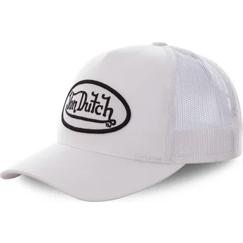 Petten gebogen wit snapback COL WHI van Von Dutch