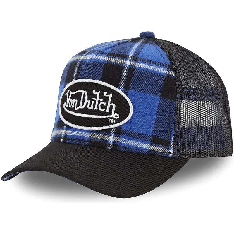petten-gebogen-blauw-snapback-a-cuadros-car-a3-van-von-dutch