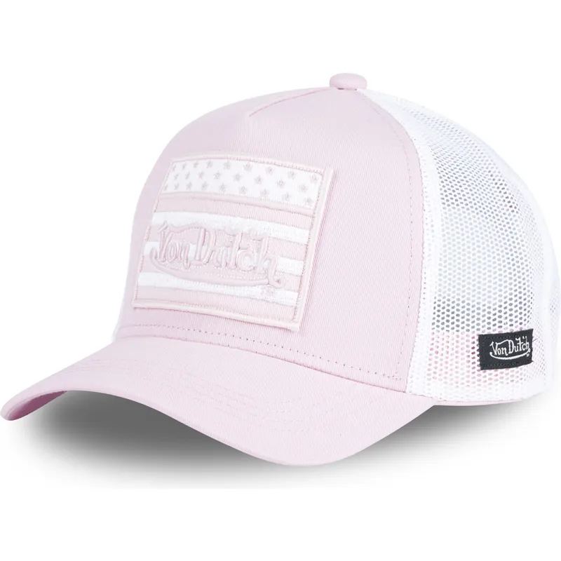 petten-gebogen-roze-snapback-flag-pp-van-von-dutch