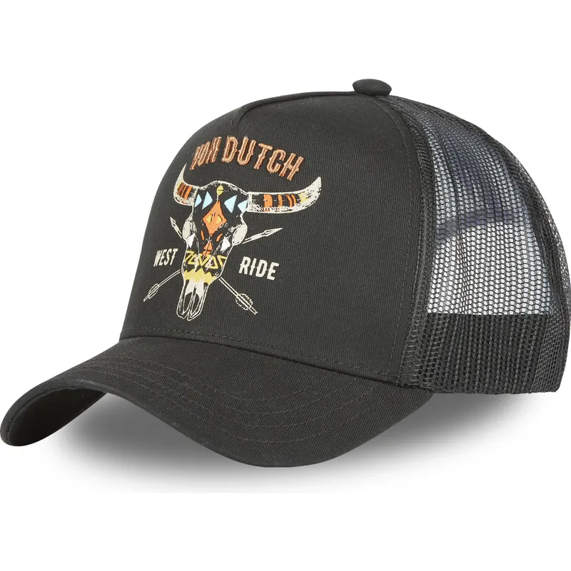 petten-gebogen-zwart-snapback-west-ride-free-nr-van-von-dutch