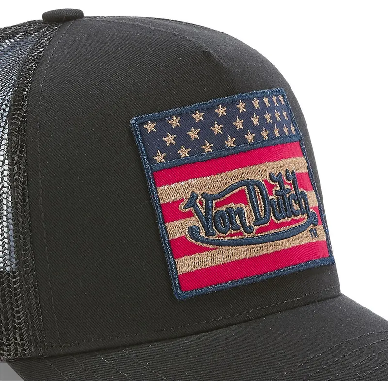 petten-gebogen-zwart-snapback-flag-nr-van-von-dutch