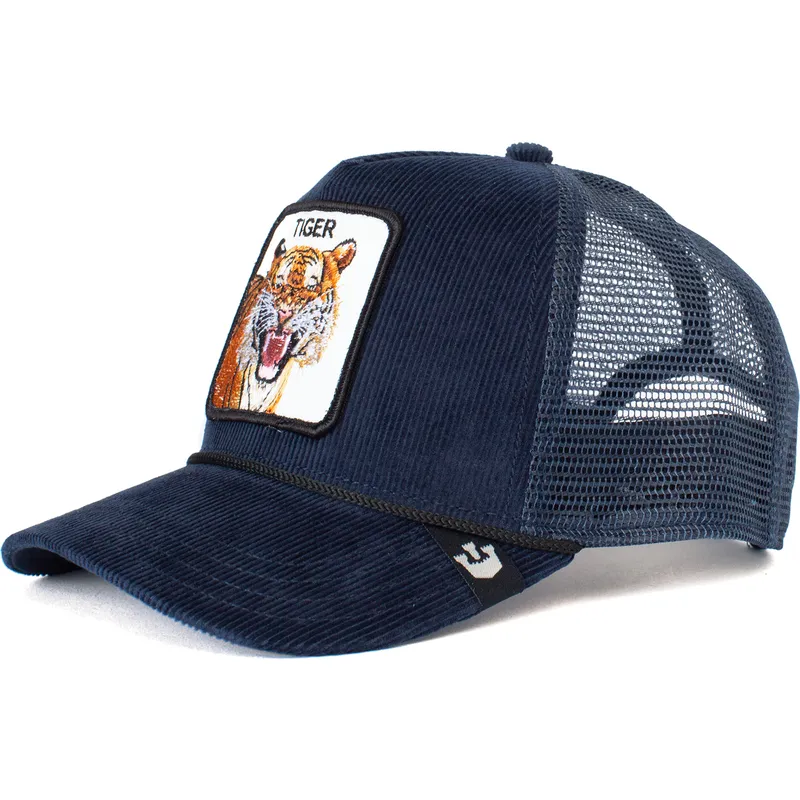 petten-gebogen-marineblauw-snapback-tiger-rage-the-farm-van-goorin-bros