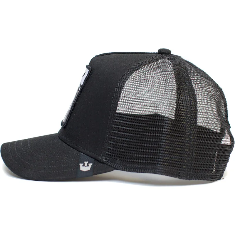 petten-gebogen-zwart-snapback-silver-tiger-the-farm-van-goorin-bros