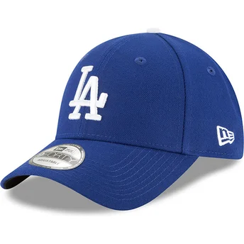 Petten gebogen blauw verstelbaar 9FORTY The League van Los Angeles Dodgers MLB van New Era