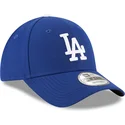 petten-gebogen-blauw-verstelbaar-9forty-the-league-van-los-angeles-dodgers-mlb-van-new-era