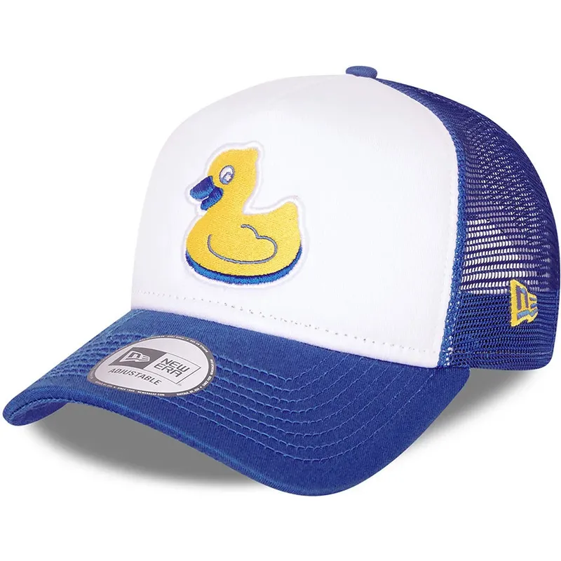 petten-gebogen-wit-snapback-a-frame-van-akron-rubberducks-milb-van-new-era