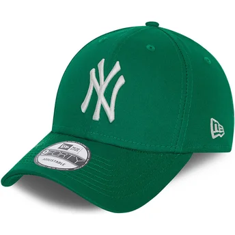 petten-gebogen-groen-verstelbaar-9forty-league-essential-van-new-york-yankees-mlb-van-new-era