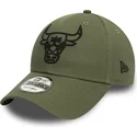 petten-gebogen-groen-verstelbaar-9forty-league-essential-van-chicago-bulls-nba-van-new-era