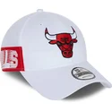 petten-gebogen-wit-verstelbaar-9forty-side-mark-van-chicago-bulls-nba-van-new-era