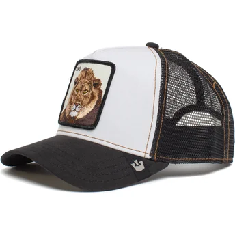 Petten gebogen zwart snapback King Mane Man The Farm van Goorin Bros.