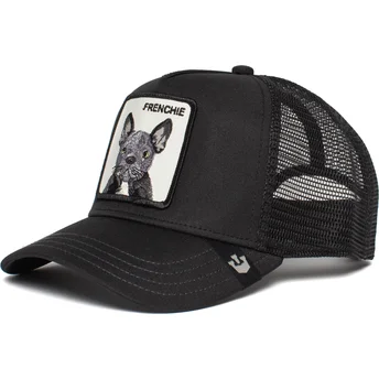 Petten gebogen zwart snapback Frenchie The Farm van Goorin Bros.