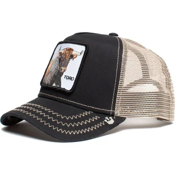 petten-gebogen-zwart-snapback-thats-bull-the-farm-van-goorin-bros