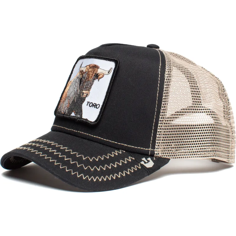 petten-gebogen-zwart-snapback-thats-bull-the-farm-van-goorin-bros petten-gebogen-zwart-snapback-thats-bull-the-farm-van-goorin-bros