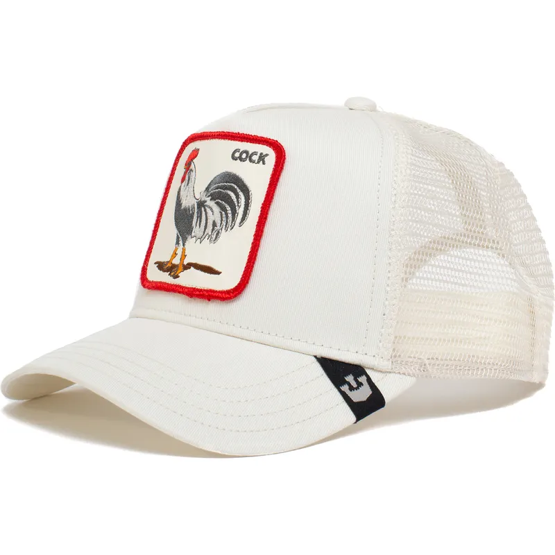 petten-gebogen-wit-snapback-cock-rooster-the-farm-van-goorin-bros