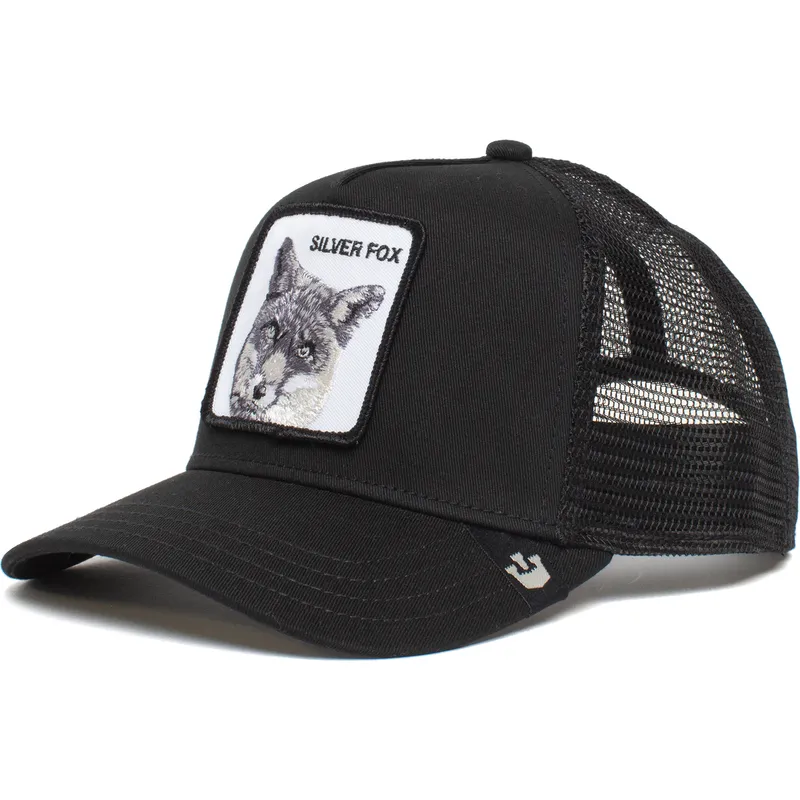 petten-gebogen-zwart-snapback-silver-the-farm-van-goorin-bros