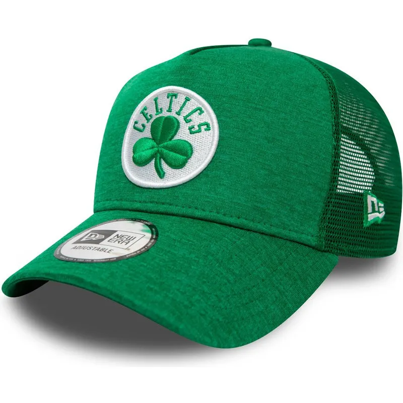petten-gebogen-groen-snapback-shadow-tech-a-frame-van-boston-celtics-nba-van-new-era