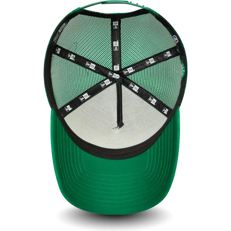 petten-gebogen-groen-snapback-shadow-tech-a-frame-van-boston-celtics-nba-van-new-era