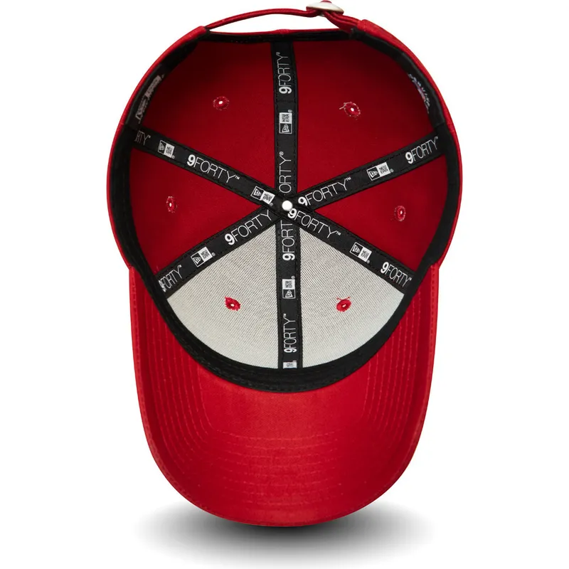 petten-gebogen-rood-verstelbaar-9forty-league-essential-van-new-york-yankees-mlb-van-new-era
