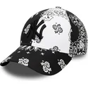 petten-gebogen-zwart-verstelbaar-9forty-paisley-print-van-new-york-yankees-mlb-van-new-era