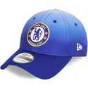 petten-gebogen-blauw-verstelbaar-9forty-fade-van-chelsea-football-club-premier-league-van-new-era