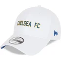 petten-gebogen-wit-verstelbaar-9forty-cotton-wordmark-van-chelsea-football-club-premier-league-van-new-era