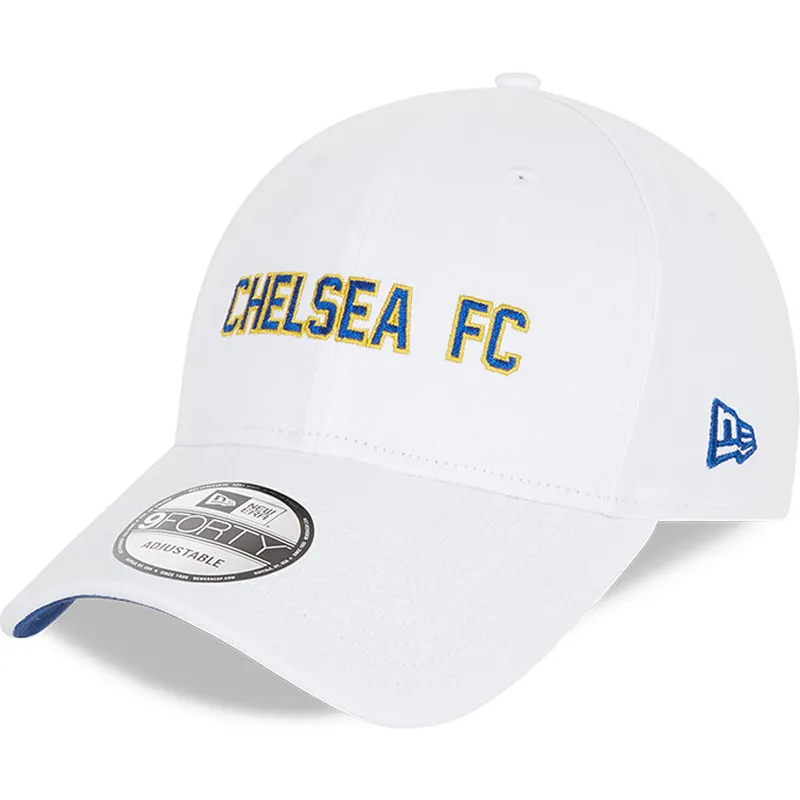 petten-gebogen-wit-verstelbaar-9forty-cotton-wordmark-van-chelsea-football-club-premier-league-van-new-era