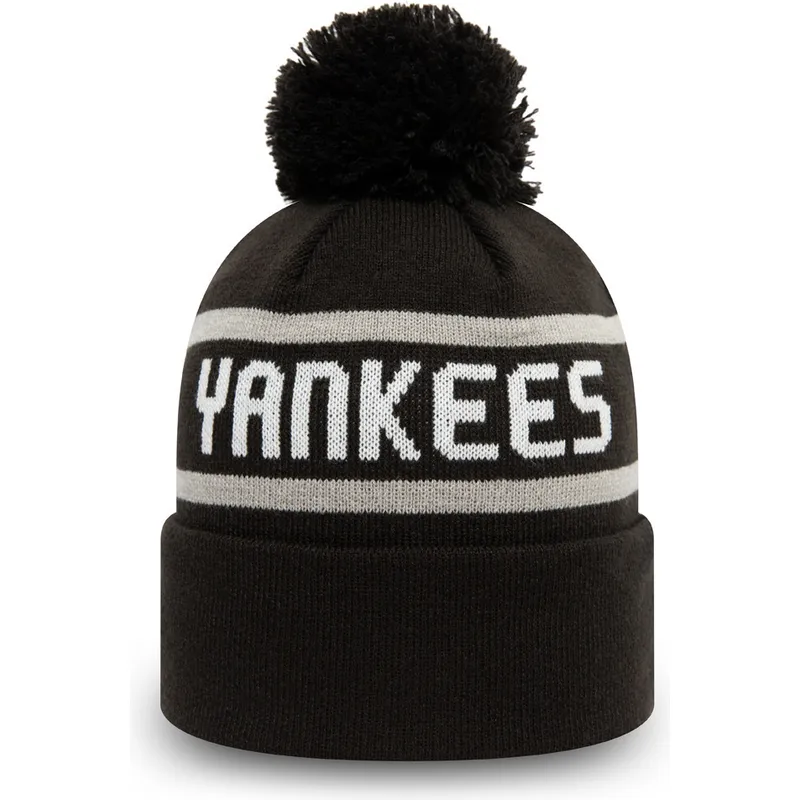 mutsen-pompon-zwart-cuff-knit-jake-van-new-york-yankees-mlb-van-new-era