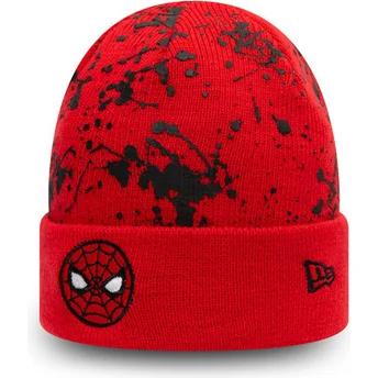 mutsen-rood-voor-kinderen-cuff-knit-paint-splat-van-new-era