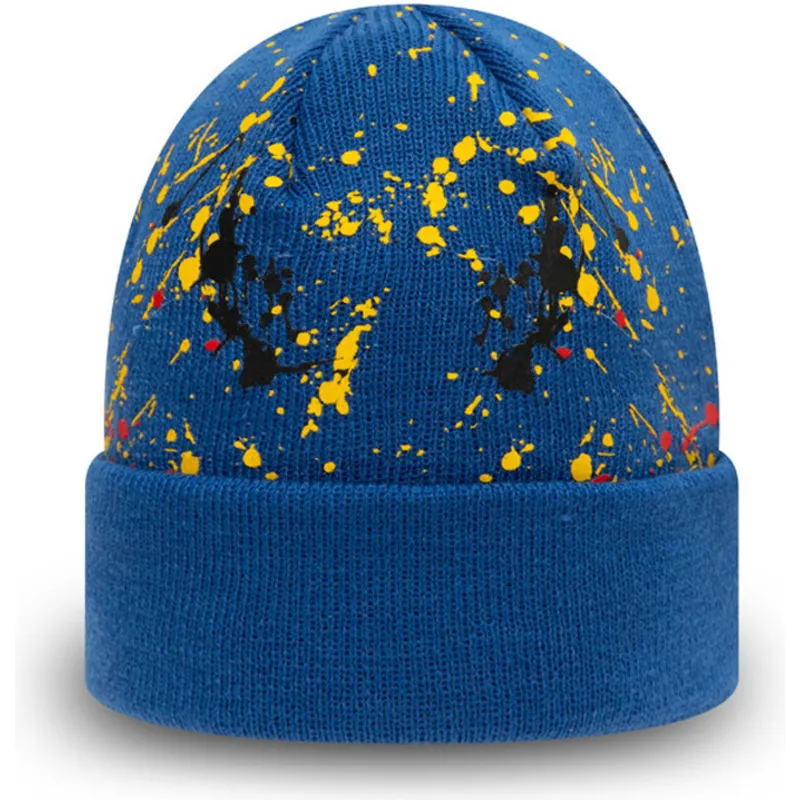 mutsen-blauw-voor-kinderen-cuff-knit-paint-splat-van-new-era mutsen-blauw-voor-kinderen-cuff-knit-paint-splat-van-new-era
